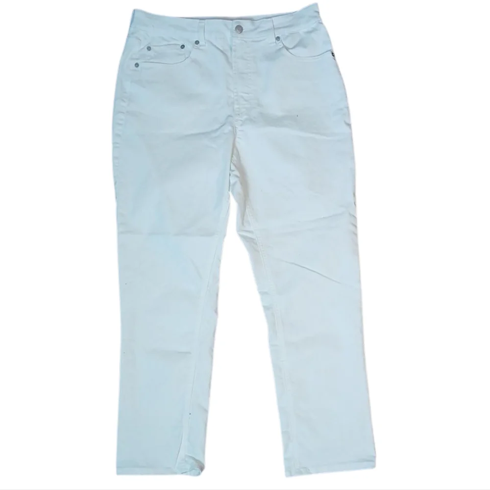 Frye Straight Leg Size 8/29‎ High Rise White Stretch Denim Jeans